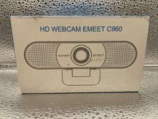 EMEET C960 1080p HD Webcam USB Computer Camera W/dual Microphone Open Box