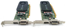 2X HP 612951-002 NVIDIA QUADRO 600 1GB DDR3 HIGH PROFILE PCIe x16 GRAPHIC CARDS