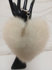 Nerz Herz Pelz Accessoires  Geschenkidee Tasc...