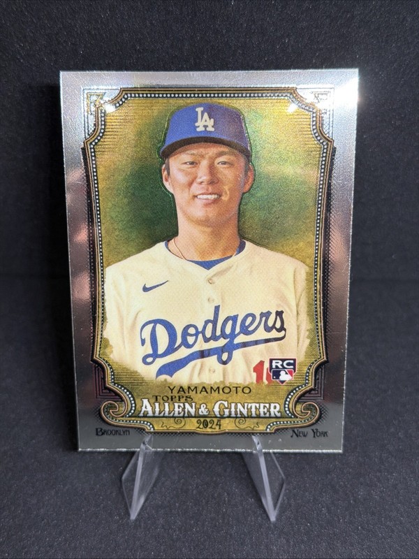 2024 Topps Allen & Ginter - Chrome Yoshinobu Yamamoto #201 Refractor (RC)