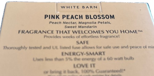 NEW Bath & Body Works 2 X 2-Pack PINK PEACH BLOSSOM Wallflower Refill Bulbs 4 - Picture 2 of 2