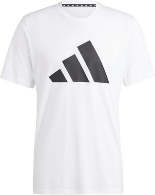 adidas Men's Train Essentials FeelReady Logo T-Shirt (S/M/L/XXL/3XL,White/Black)