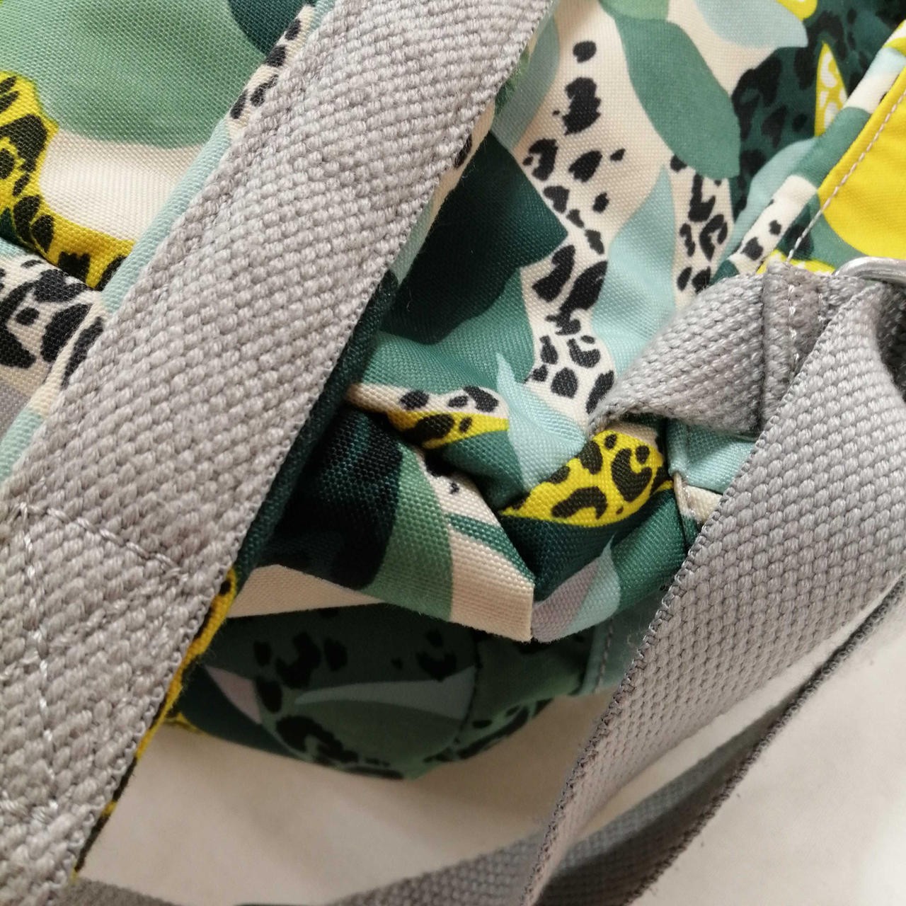 All Over Pattern Backpack Kipling Model Green x Y… - image 6