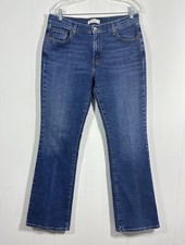 Levis 515 Bootcut Denim Blue Size 14 Long Jeans Womens Medium Wash Mid Rise