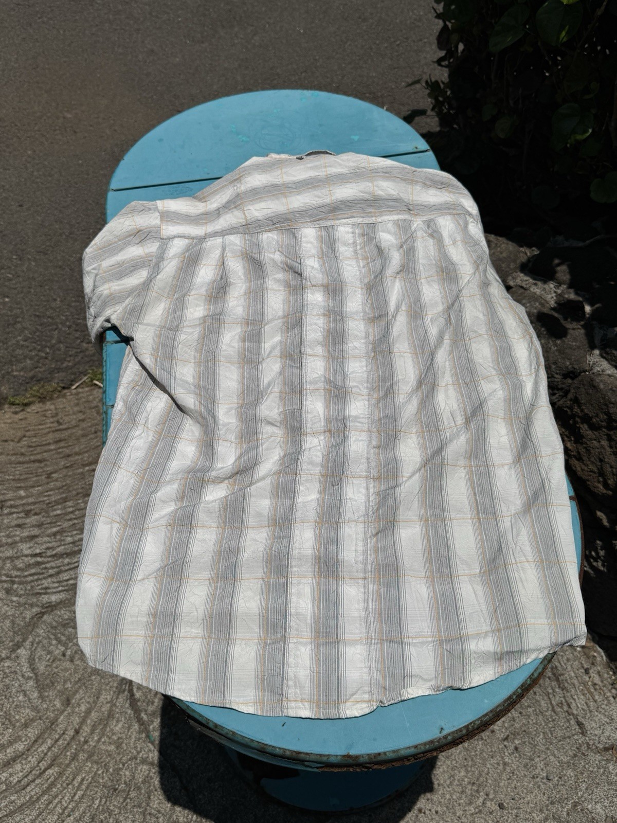 Exofficio Collared Button Down Light Weight Short… - image 5