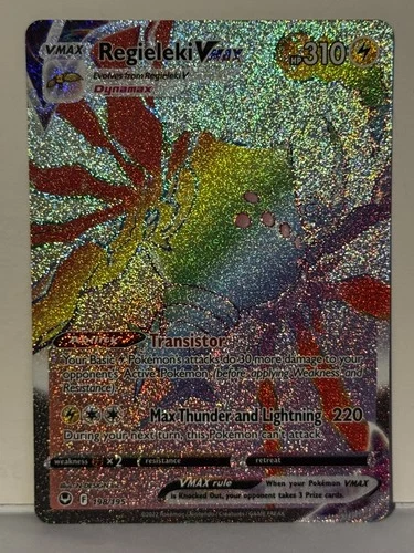 Regieleki VMAX (Secret) 198/195 SWSH12: Silver Tempest NM Pokemon Fast Shipping