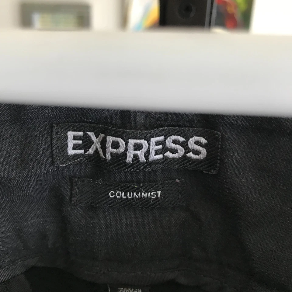 Pantalones de vestir EXPRESS Columnist talla 10R elásticos negros columnista Foto 4 de 4
