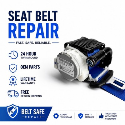 SEAT BELT REPAIR SERVICE AFTER ACCIDENT FOR  ALL MAKES AND MODELS DUAL STAGE
