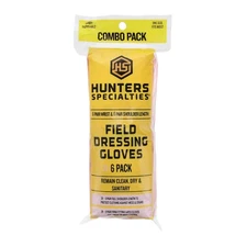 Hunters Specialties Field Dressing Gloves Combo Pack 6 Pairs Short Latex Glov...