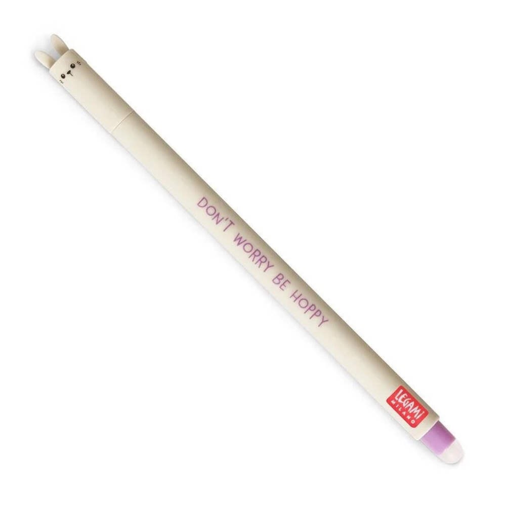 Legami Bunny Erasable Gel Pen with Purple Ink