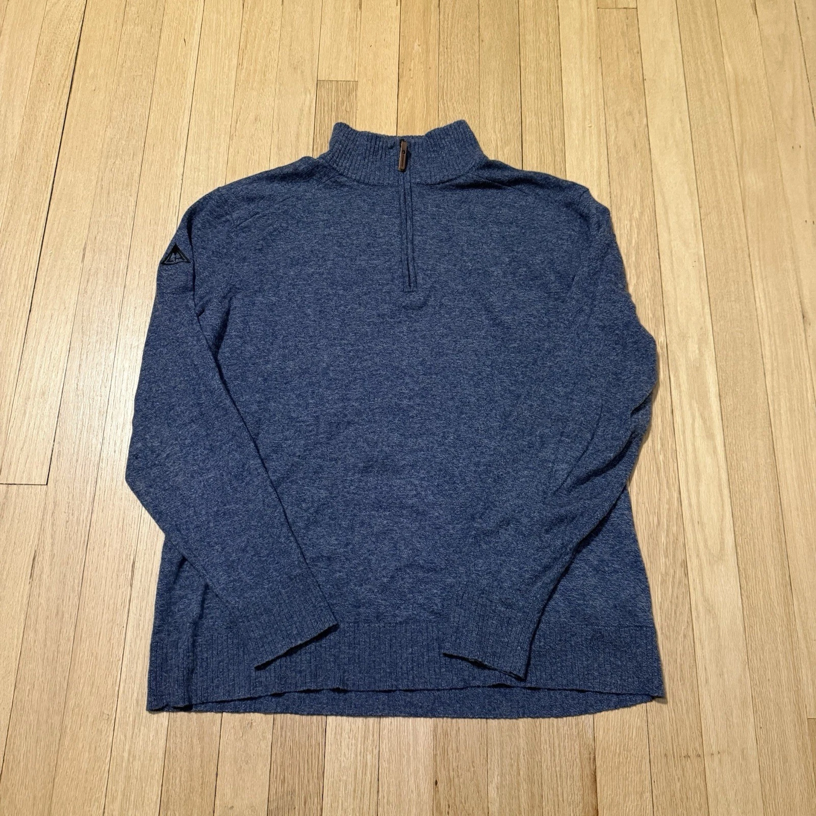 Smartwool 1/4 Zip Sweater Mens XL Blue Baselayer Merino Wool Pullover Comfort