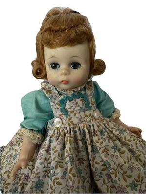 Vintage 1950 s Madame Alexander Amy Tagged Dress Bent Knee Walker