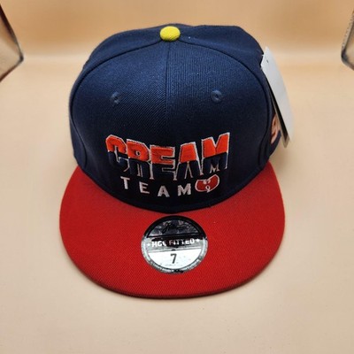 WUTANG BRAND WU-WEAR Cream Team ハット　帽子レア Wu-Tang Clan Cream Team Hat Cap Fitted Mens 7 Blue Red Hip Hop