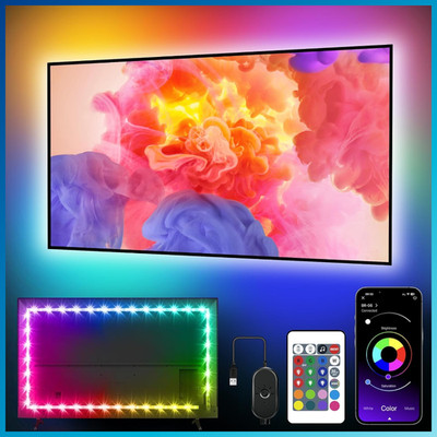 LED TV Hintergrundbeleuchtung 4m Bluetooth für 55-75 Zoll Fernseher