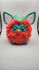 Hasbro Furby 2023 Interactive Plush Toy Coral Orange Teal Faux Fur 6 Inch