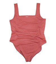Old Navy Square Neck Sleeveless Bodysuit Women Size XL Mineral Rouge EUC