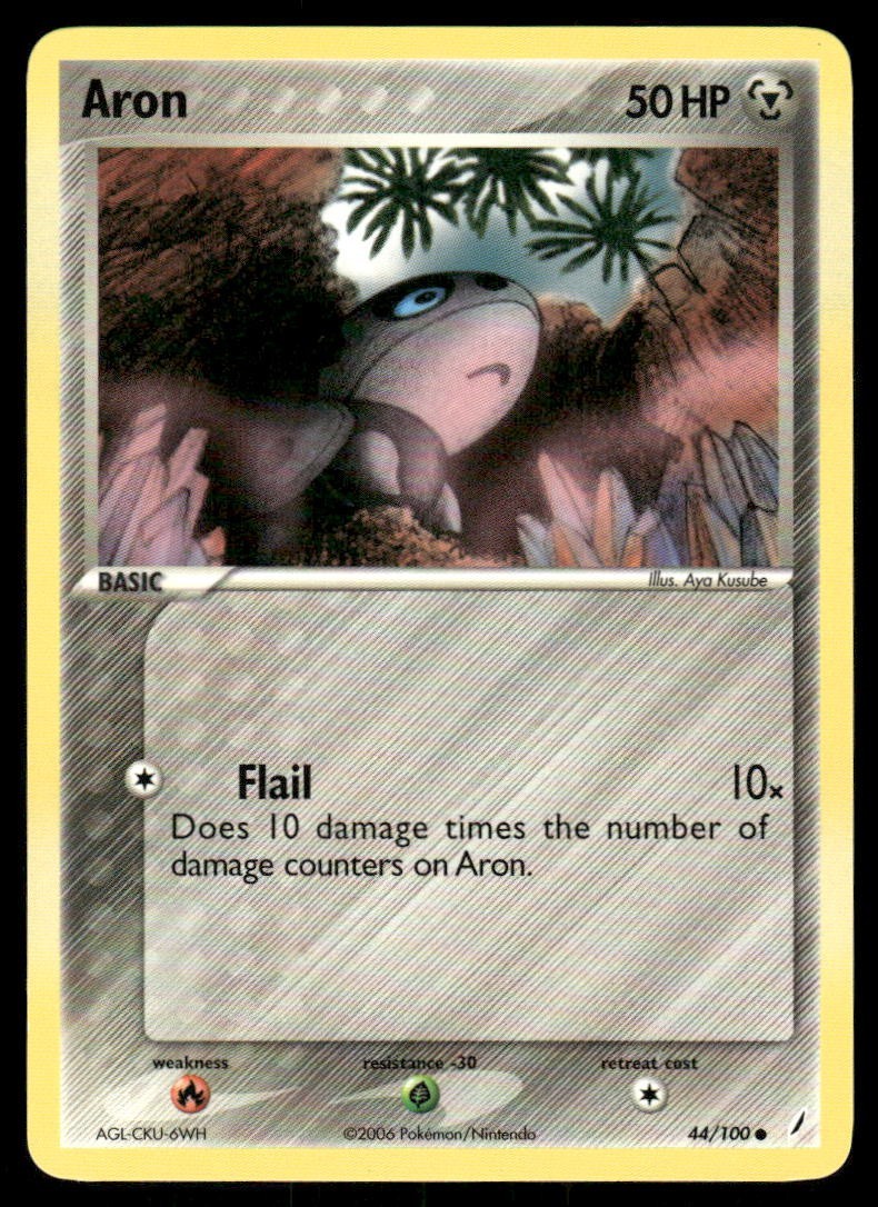 Pokemon Tcg Aron #44 Pokemon Crystal Guardians NM