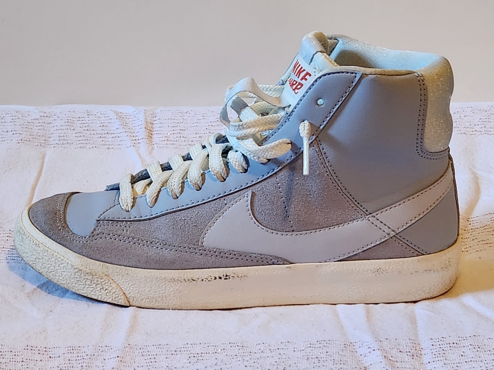 SAOLA Nike Blazer Mid '77 SE D Scarpa per Bambini 6Y Blu Whisper DQ6084 401 Sneaker Alta