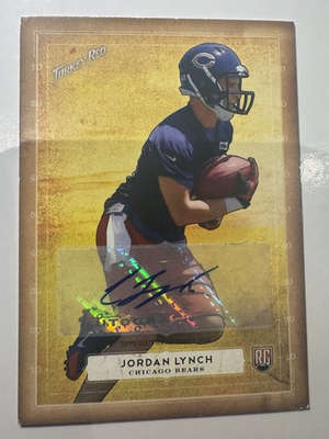 #ad 2014 Topps Turkey Red Jordan Lynch #53 Autographs AU RC $3.25