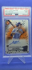 2023 Topps Pristine Nick Pratto Orange Refractor Auto # 12/25 #PA-NP PSA 9 MINT