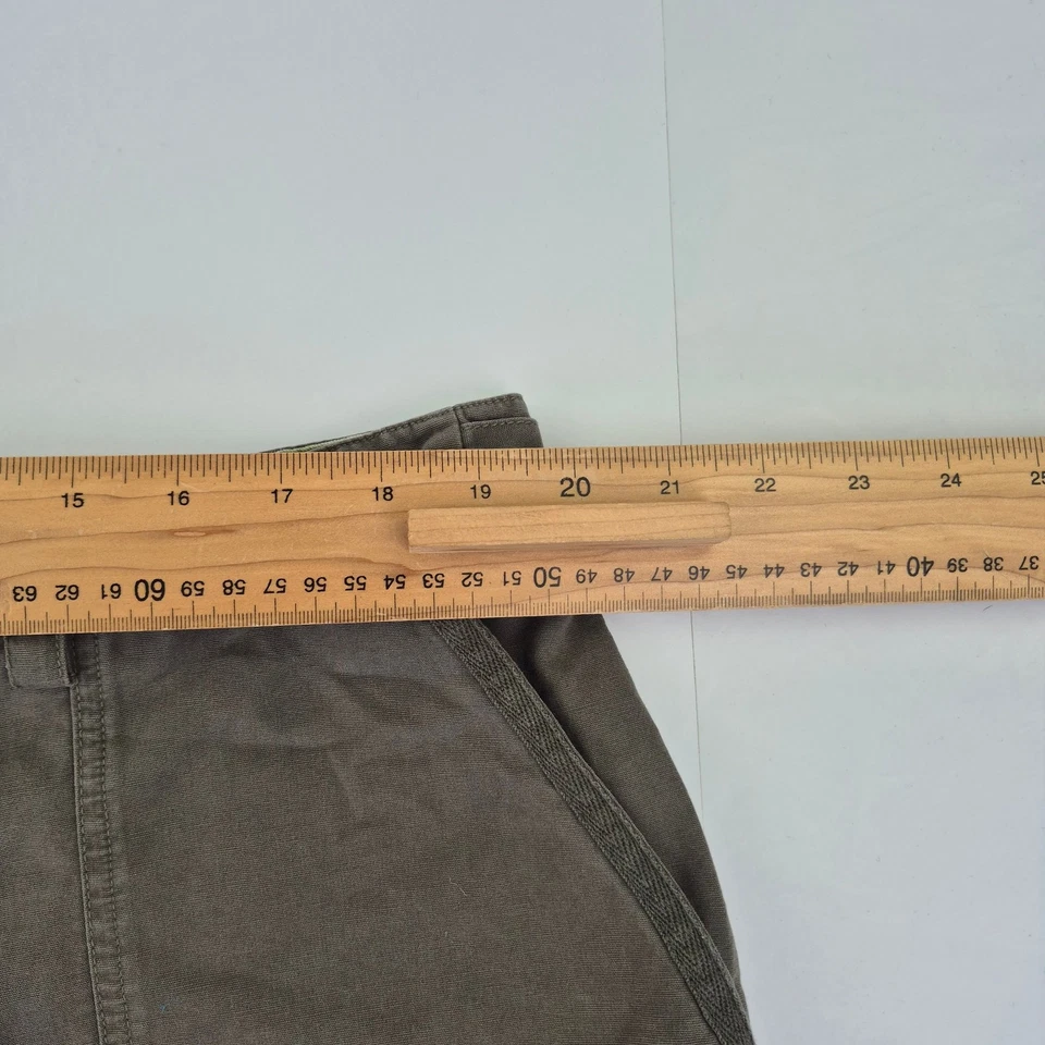 Pantalones Cortos FAT FACE 18 Verde Mujer 100% Algodón Casual Verano Chino - Imagen 3 de 4