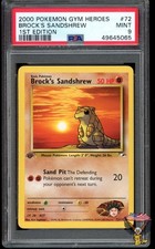 Brock's Sandshrew 72/132 1st Edition Gym Heroes Pokemon PSA 9 Mint on eBay