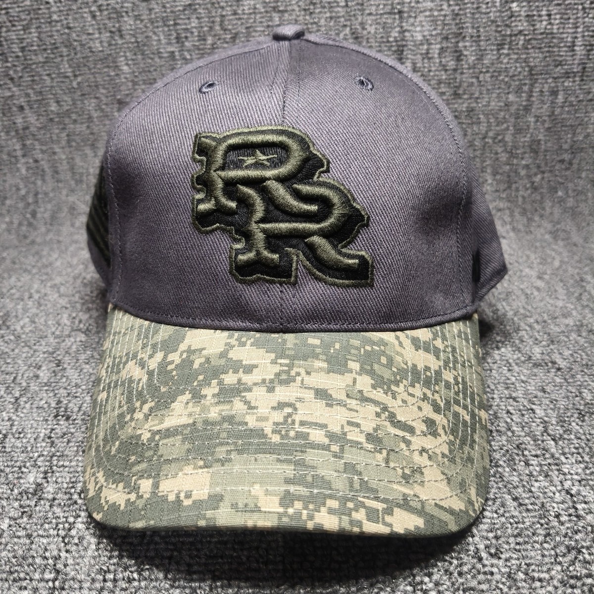 '47 Brand Gray Camo Strapback Baseball Cap Curved Brim Adjustable Hat