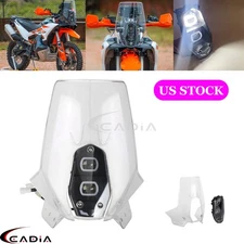 LED Headlight w/ Windshield Kit For KTM 790 890 ADVENTURE-R ENDURO 690 701 RALLY