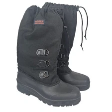 Sorel Womens 8 Black Lined Snow Boots Tall Warm Winter Weatherproof Chunky Cold