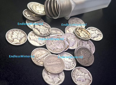 (10) mercury dimes 1916-45 90% silver Random Dates Free Shipping