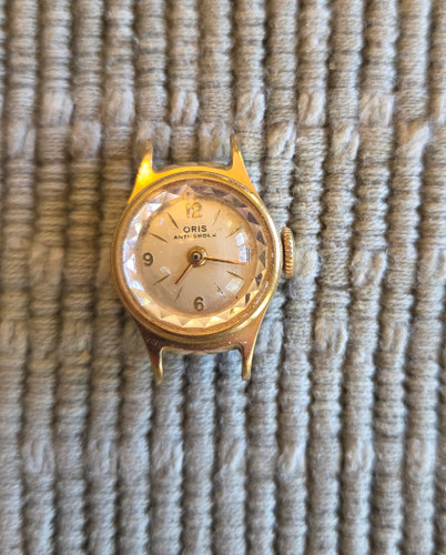 Oris ladies gold-plated wristwatch