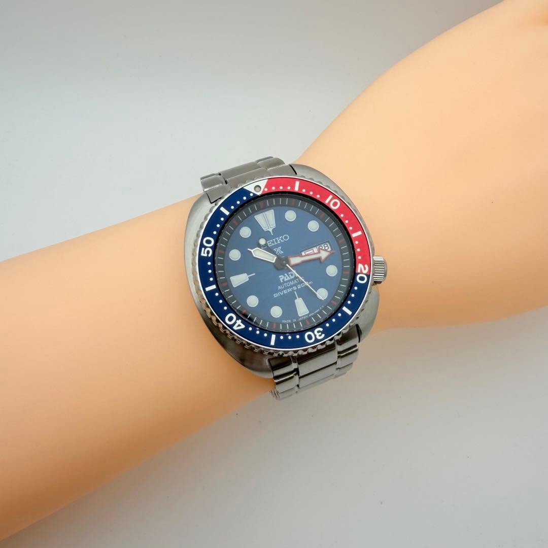 Seiko Prospex Turtle PADI Diver Watch 4R36 Automatic Used Rare image 3