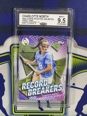 Charlotte North 2022 Topps Athletes Unlimited RB5 Record Breakers CCG 9.5 RC