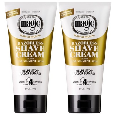 SoftSheen-Carson Magic Razorless 6 Ounce (Pack of 2), Bald Head Maintenance 