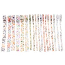 18 Rolls Florales Klebeband Kreppband Bunt Partydekoration Buntes