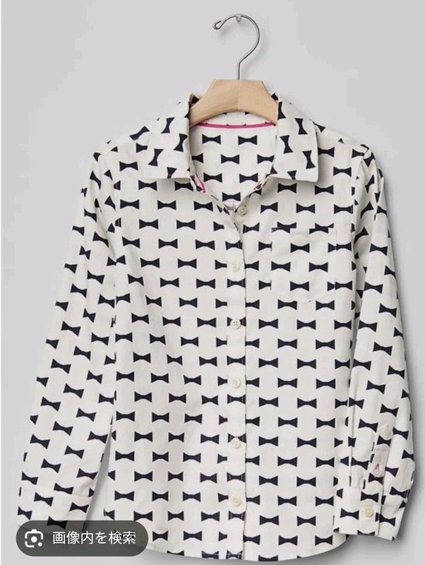 NWT Kate Spade New York * GapKids bow print oxford shirt