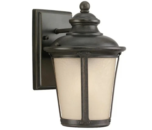 Sea Gull Lighting Single Light Wall Lantern in Burled Iron - 88240-780 | NEW - Picture 1 of 4