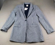 Favorite Daughter The Break Up Women Blazer Extra Large Gingham Anthropologia