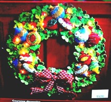 Bucilla ORNAMENT WREATH Lighted Felt Christmas Kit OOP Factory Direct NEW RARE