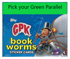 2022 Topps BOOK WORMS Garbage Pail Kids Green Parallel Complete Your Set GPK