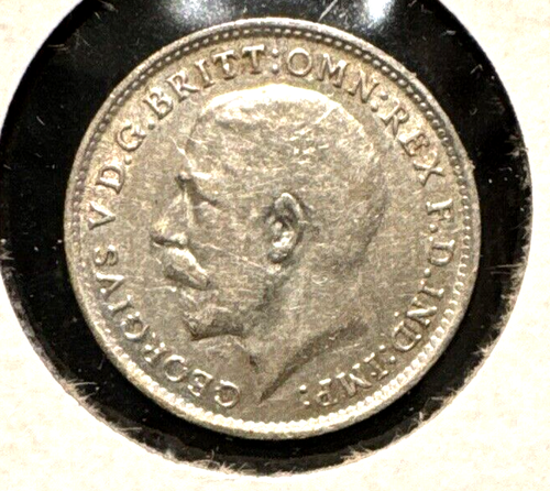 Great Britain 1916 3 pence KM 813 BU (1) - Picture 3 of 3