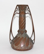 CDE JUGENDSTIL KUPFER VASE CARL DEFFNER ESSLINGEN SELTENE ART NOUVEAU HENKELVASE