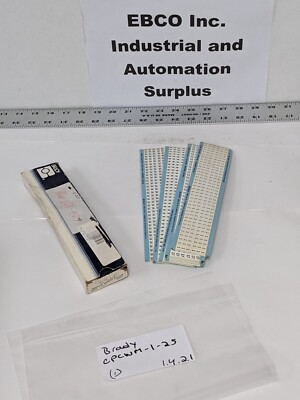 BRADY CPCWM-1-25, 25 CARDS  wire marker combination packs