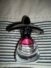 Venetian Murano Glass Mexican Sombrero Black Hat Figure with Mustache — photo 1