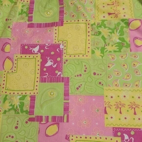 Cotton Connection Colorful Lined Patchwork Cotton… - image 2