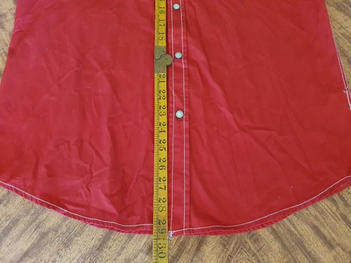 Soul Cal Mens Long Sleeve Shirt Western Pearl Snap Red Size Medium - Bild 5 von 5