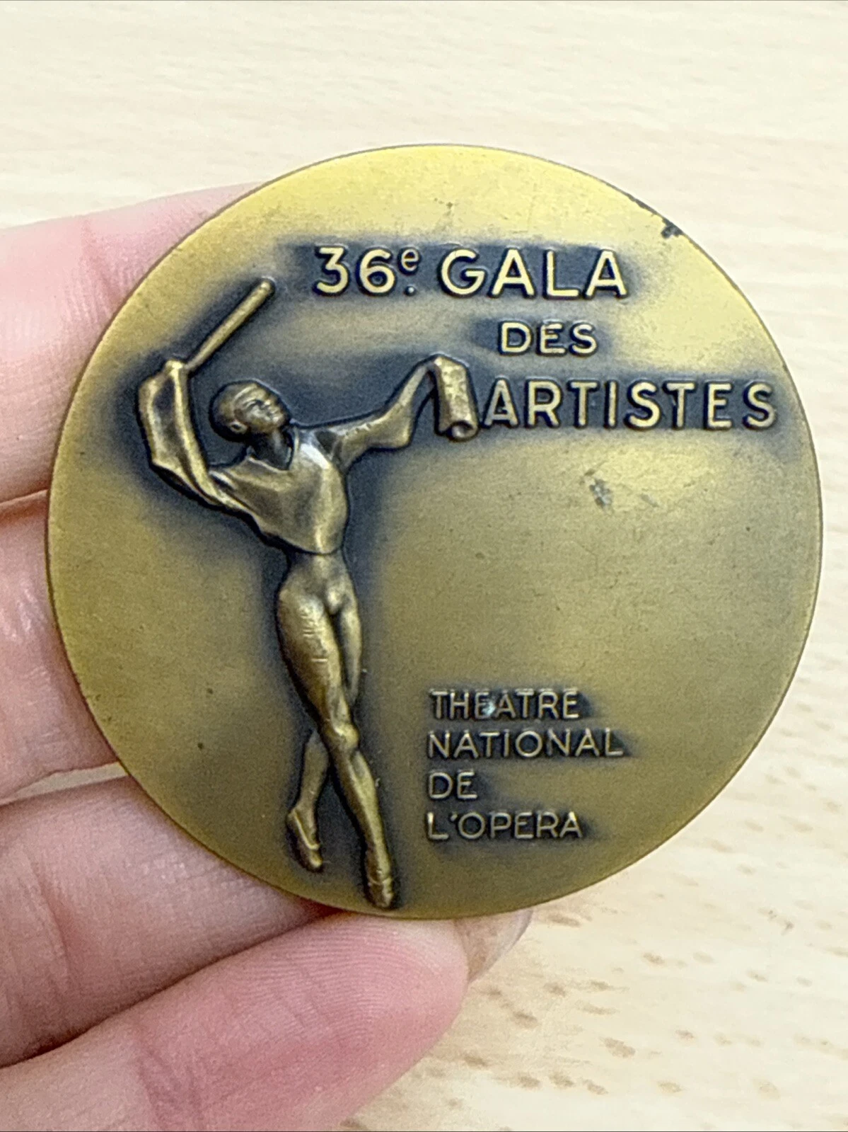 Médaille 36e Gala Des Artistes Théâtre National De L’opéra 16 Mars 1966 Braun