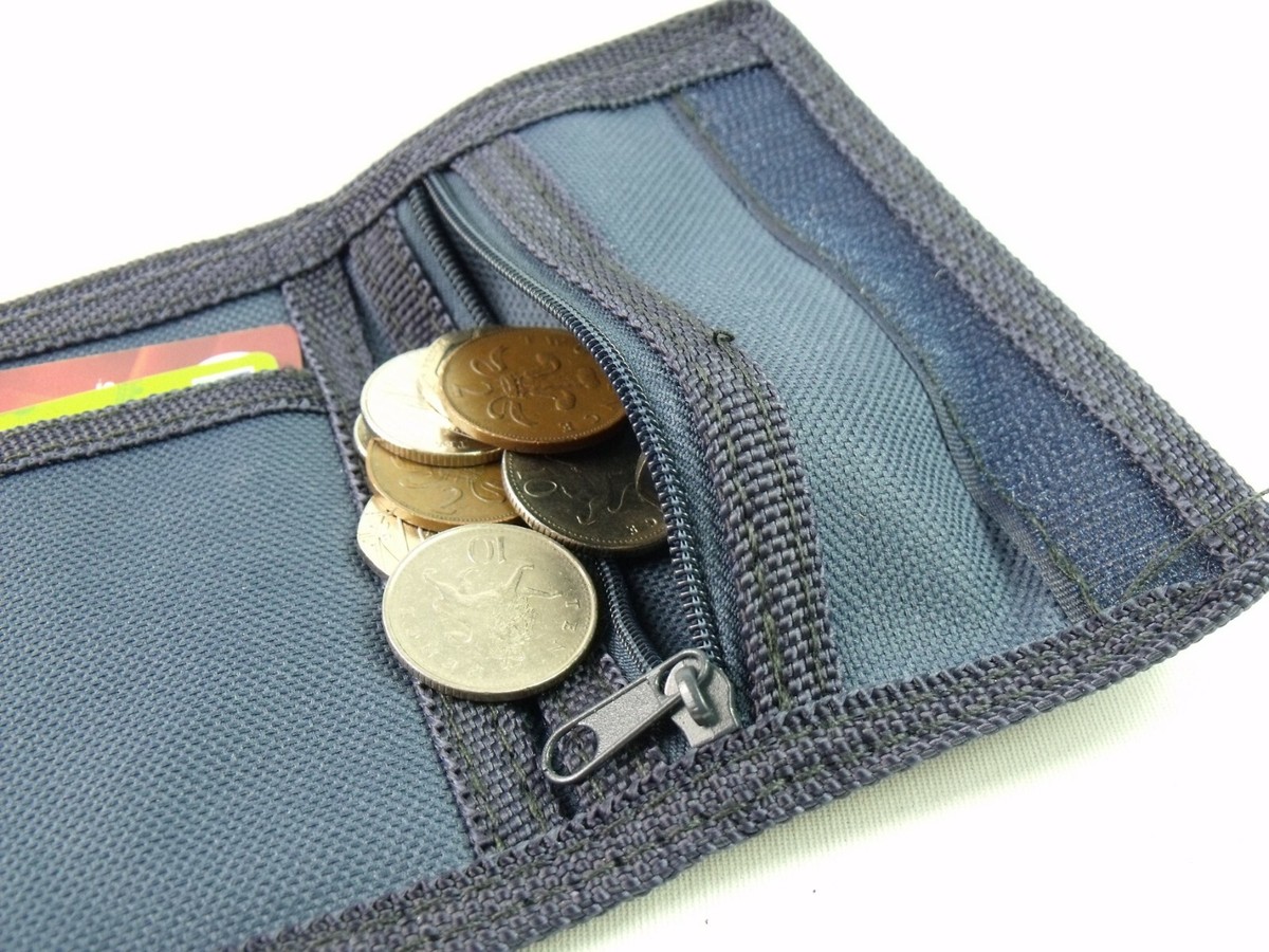 Unisex Canvas-Geldbörse (Münzbeutel & Kartenhalter) Im Sportlichen Rippa-Stil – NEU