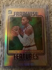20-21 Donruss Darius Garland Green Holo/Flood Franchise Features Cavaliers