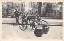 Alemania - HAMBURGO - Tipo hamburguesa - Lechero con carro - Dog cart - Voitu
